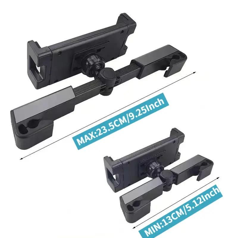 Adjustable Car Headrest Tablet & Phone Holder – Stretch Mount for Backseat Entertainment