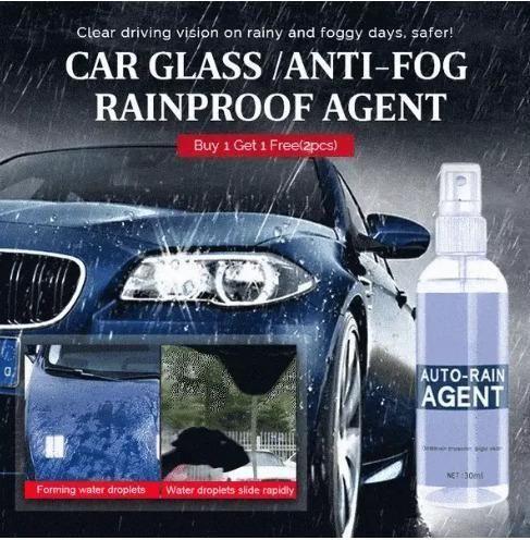 Car Glass Anti-Fog & Rainproof Agent – Pack of 2 for Clear, Safe Visibility