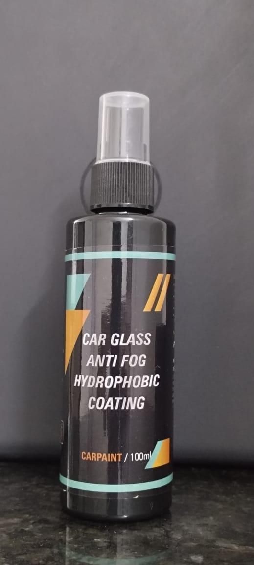 Car Glass Anti-Fog & Hydrophobic Coating – 100 ml Spray | Rain Repellent & Fog Prevention for Windshield and Mirrors