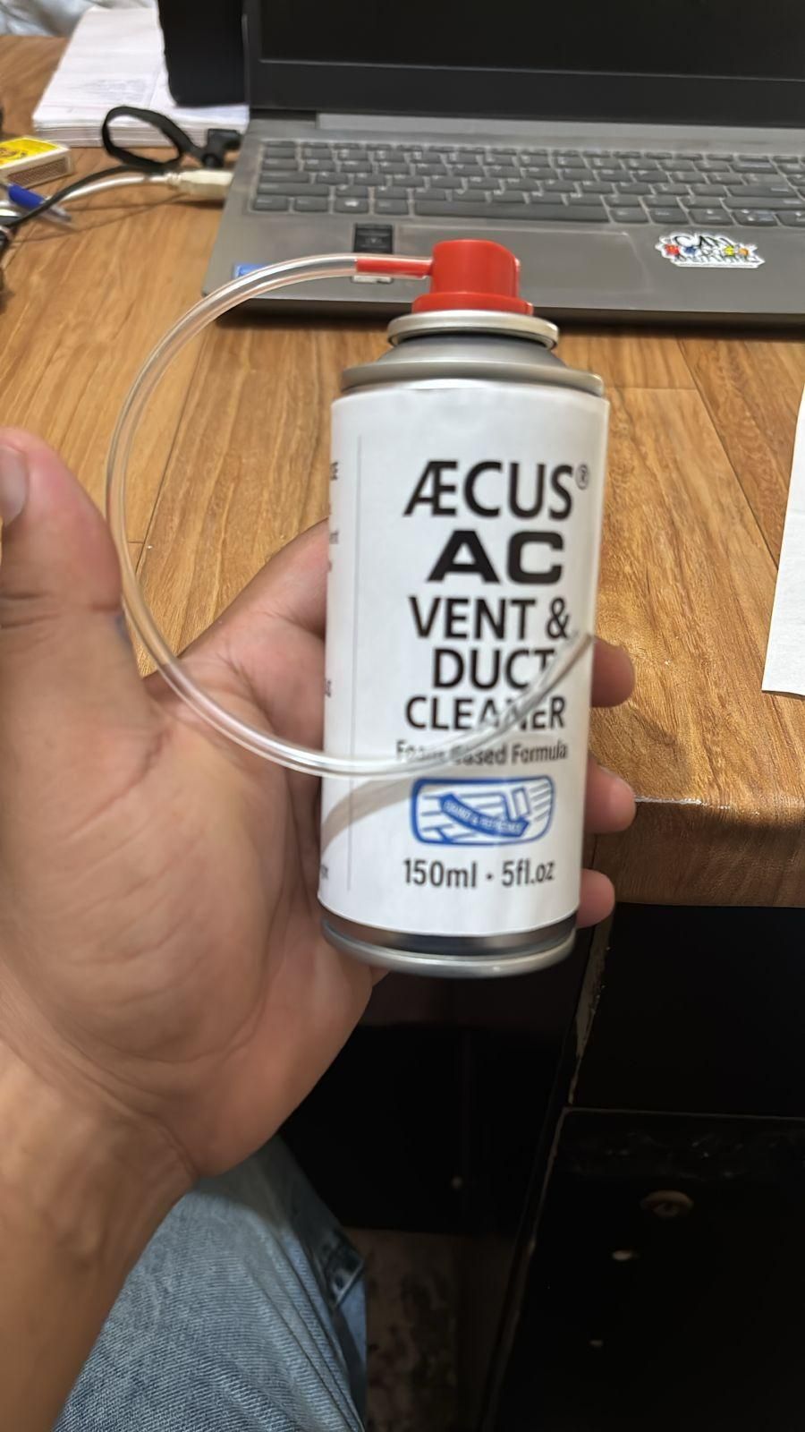Car AC Vent & Duct Cleaner – 150 ml Foaming Odor Eliminator with 360° Spray Nozzle