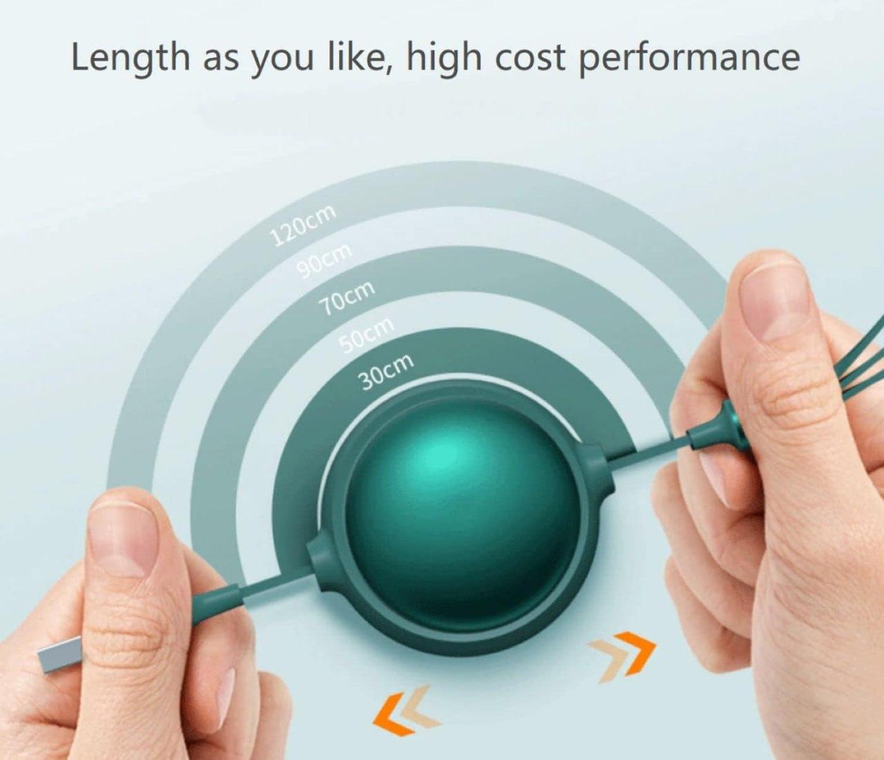 Universal 3-in-1 Charging & Data Cable – USB-A to USB-C, Micro-USB & Lightning (Pack of 1)