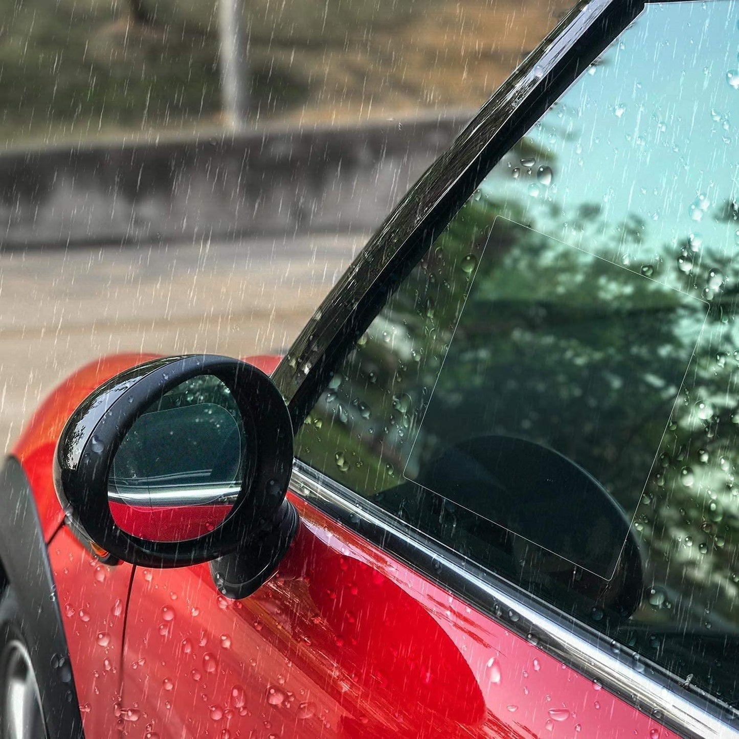 Waterproof Anti-Fog Rearview Mirror Film – Pack of 2