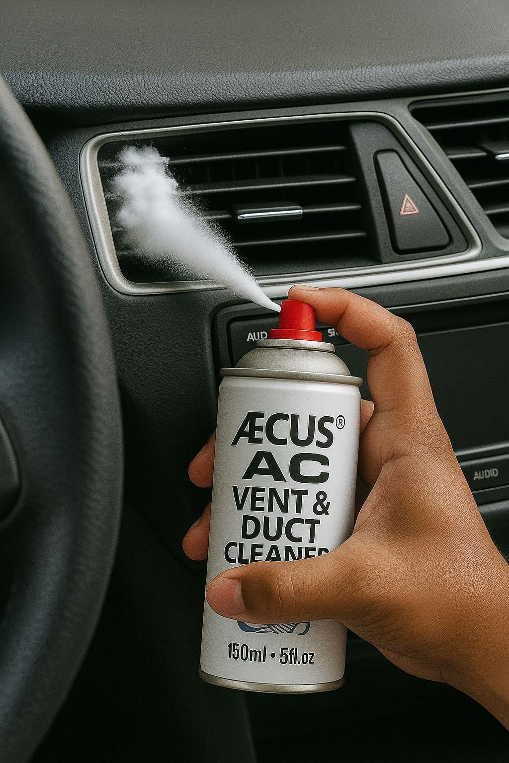 Car AC Vent & Duct Cleaner – 150 ml Foaming Odor Eliminator with 360° Spray Nozzle