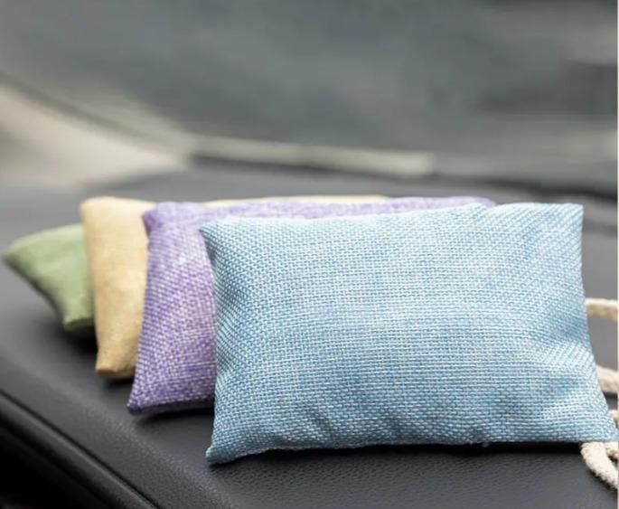 Pack of 2 Bamboo Charcoal Air Purifying Bags – Natural Car Odor Absorbers