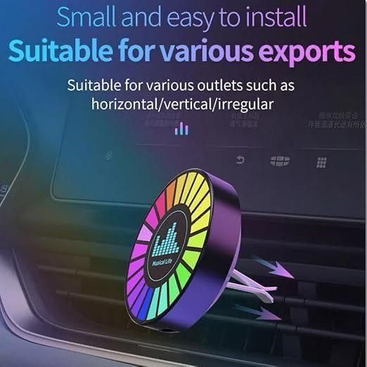 Sound-Activated RGB Ambient Car Lamp – 26 Color Rhythm Light - Carokit