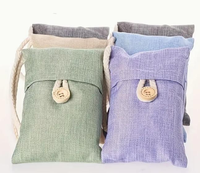 Pack of 2 Bamboo Charcoal Air Purifying Bags – Natural Car Odor Absorbers