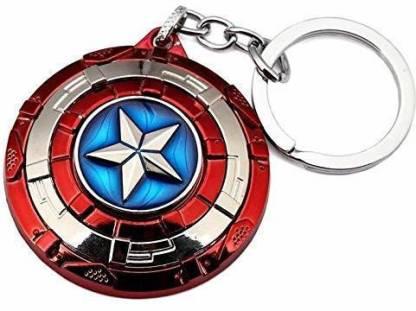 Captain America Shield Metal Car Keychain – Avengers-Inspired Superhero Accessory - Carokit