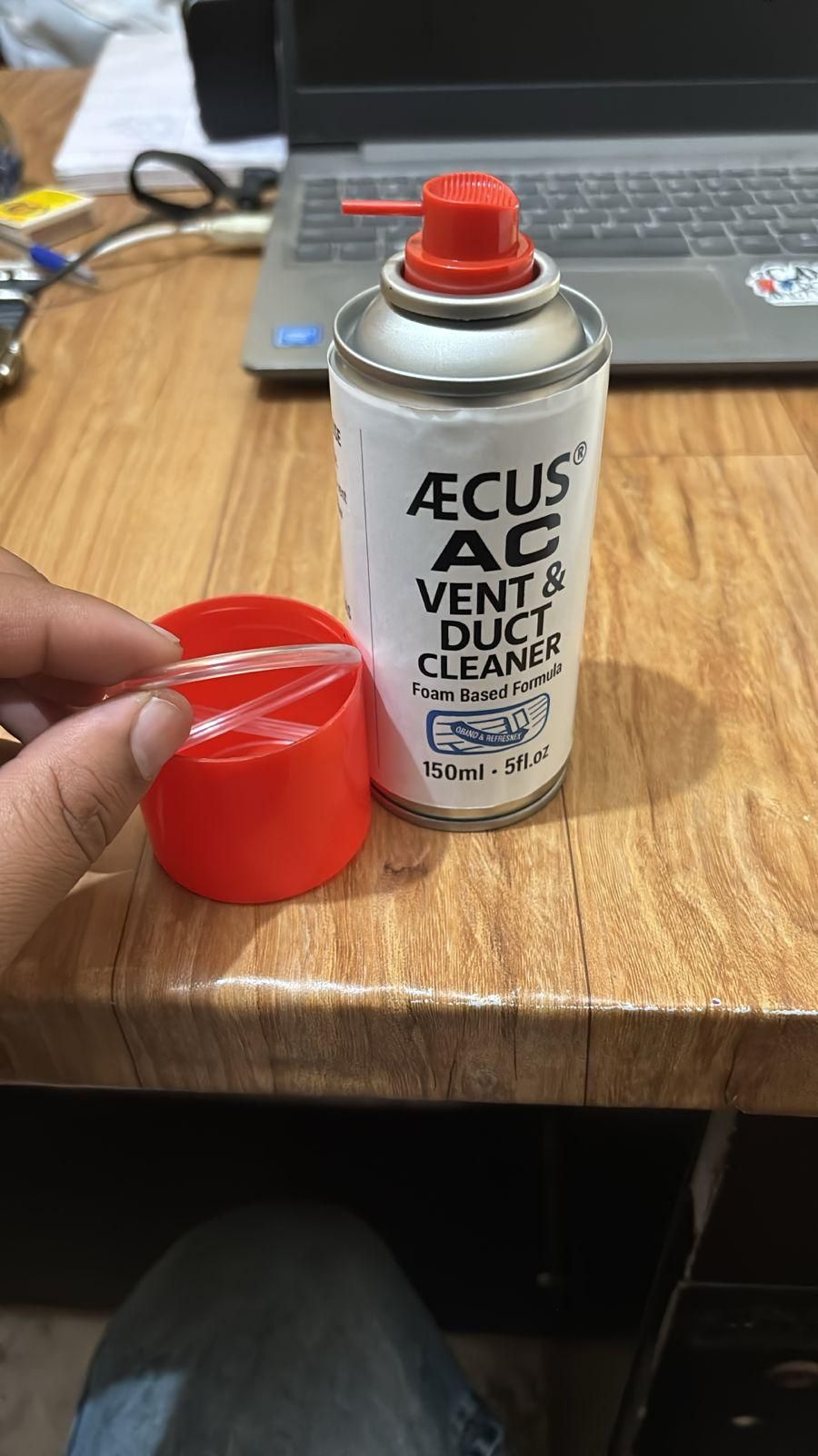 Car AC Vent & Duct Cleaner – 150 ml Foaming Odor Eliminator with 360° Spray Nozzle