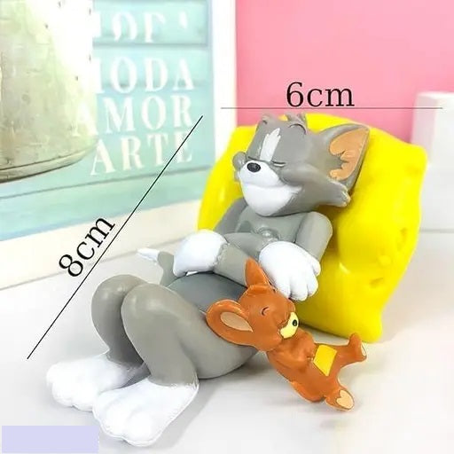 “Tom & Jerry Sleeping” Dashboard Toy PVC Figurine – Car & Table Decor - Carokit