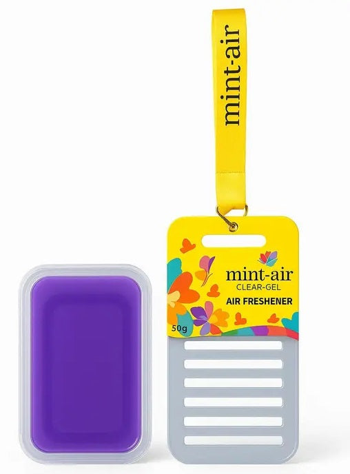 Lavender Spa Gel Hanging Air Freshener – Clear Gel (Pack of 1) - Carokit