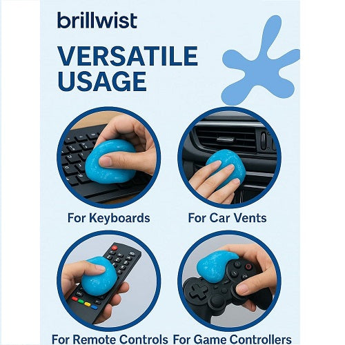 Super Clean Magic Gel – Reusable Cleaning Gel for Car, Keyboard & Electronics