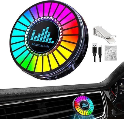 Sound-Activated RGB Ambient Car Lamp – 26 Color Rhythm Light - Carokit 