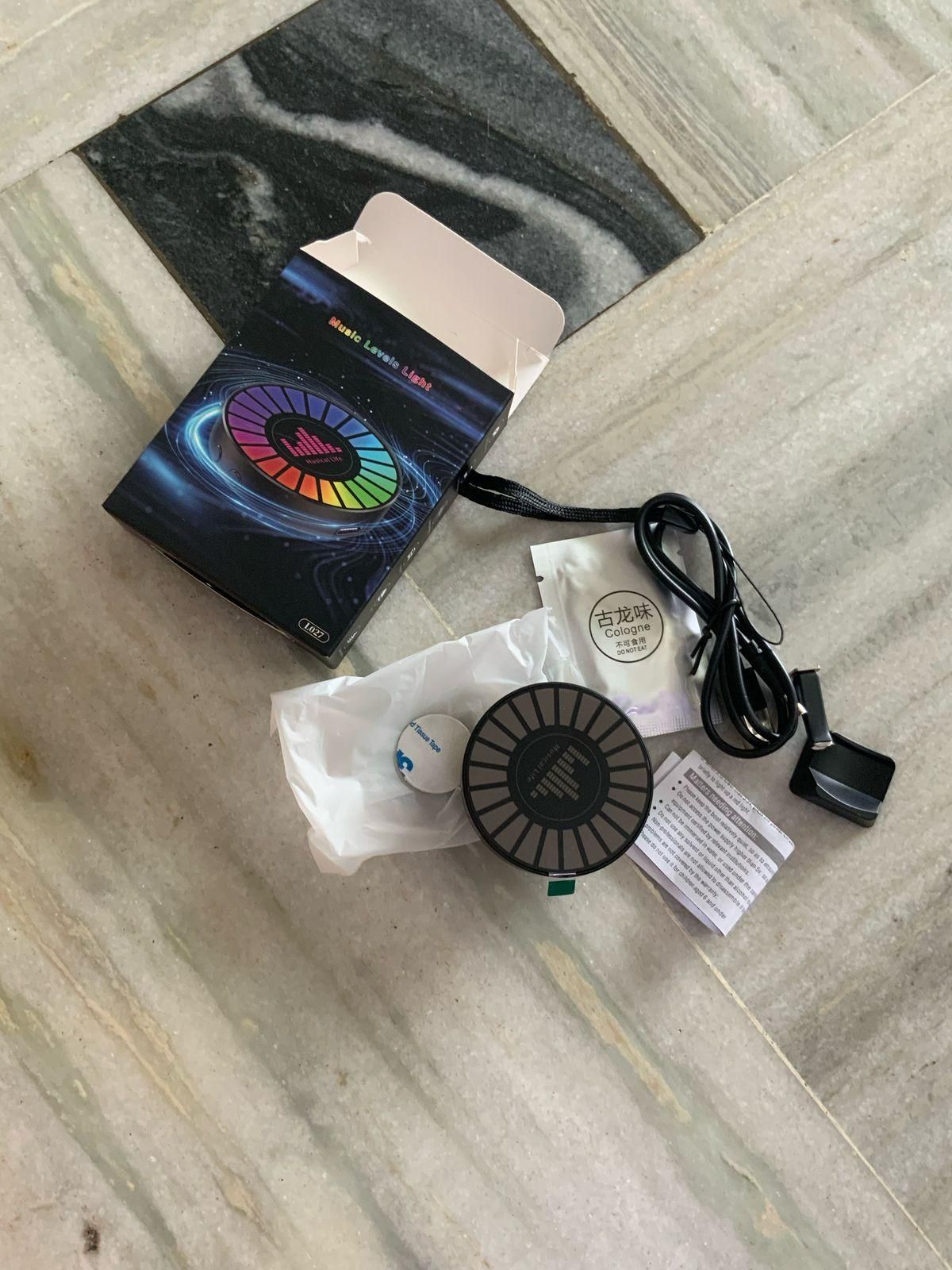 Sound-Activated RGB Ambient Car Lamp – 26 Color Rhythm Light - Carokit 