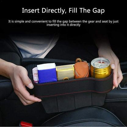 PU Leather Seat Gap Filler Organizer – Multifunctional Storage