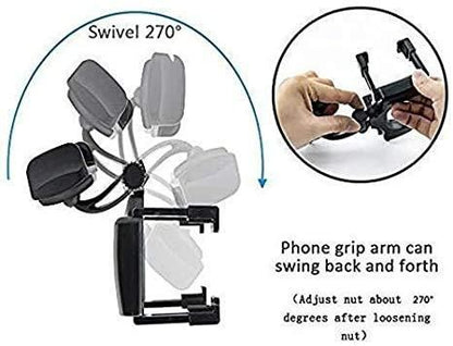 Universal Rearview Mirror Phone Mount – Auto Bracket Cradle