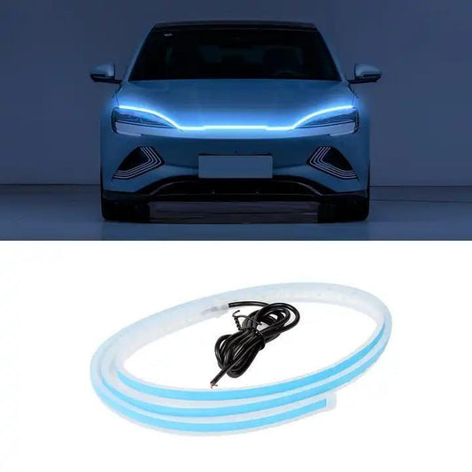 Universal Flexible LED Hood Strip Light – White Exterior Accent - Carokit