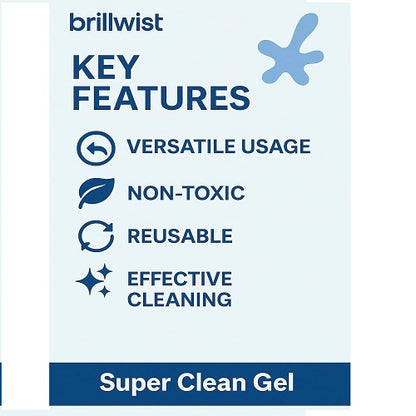 Super Clean Magic Gel – Reusable Cleaning Gel for Car, Keyboard & Electronics