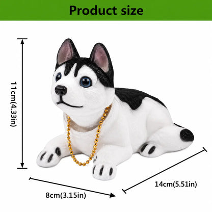 bobblehead dog doll dimensions 14x8x11cm measurement chart for car dashboard fit | Carokit India