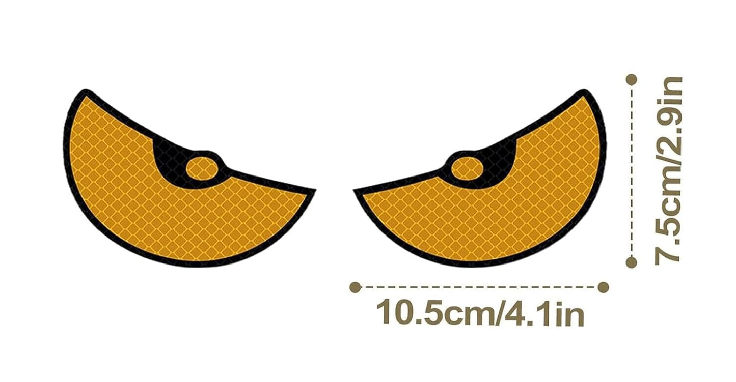 Illustration of two yellow objects with black outlines and measurements on a white background