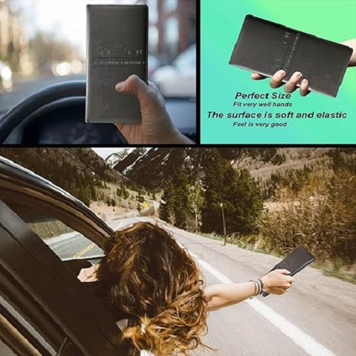 car interior document organizer black PU leather held showing product video overview | Carokit