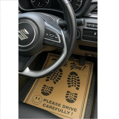 Disposable Car Floor Mat – Paper Mat for Car Service & Workshops (Pack of 10)