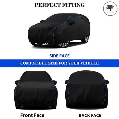 Universal Waterproof Car Cover with Elastic Bottom & Mirror Pockets