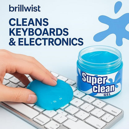 Super Clean Magic Gel – Reusable Cleaning Gel for Car, Keyboard & Electronics