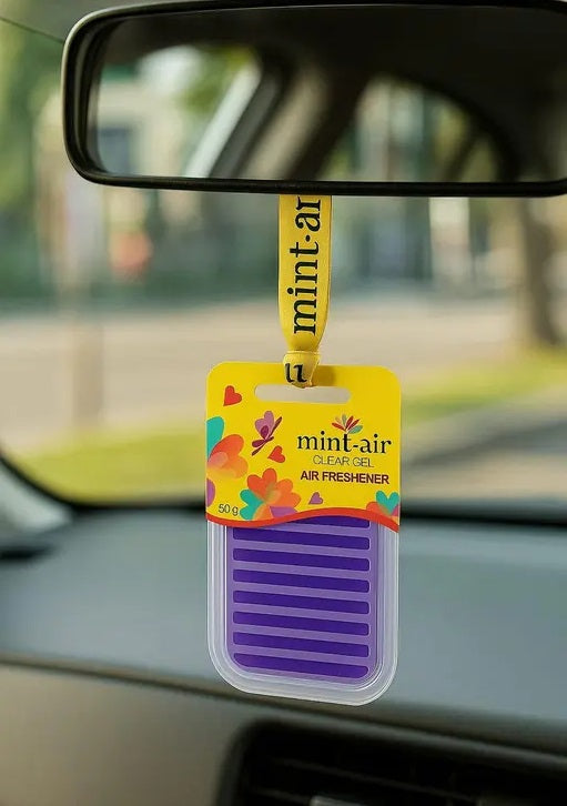 Lavender Spa Gel Hanging Air Freshener – Clear Gel (Pack of 1) - Carokit