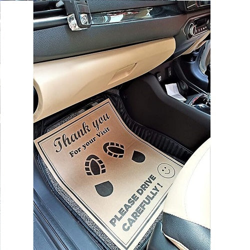 bulk pack of 100 disposable car floor mats for high volume auto workshops India | Carokit